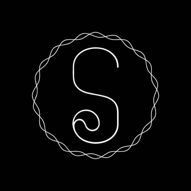 S Lüks Mektup Logosu Restoran, Kraliyet, Butik, Cafe, Otel, Heraldic, Mücevher, Moda ve diğer vektör çizimleri için vektör şablonu. Moda ve güzellik şirketi için S simgesi tasarımı.
