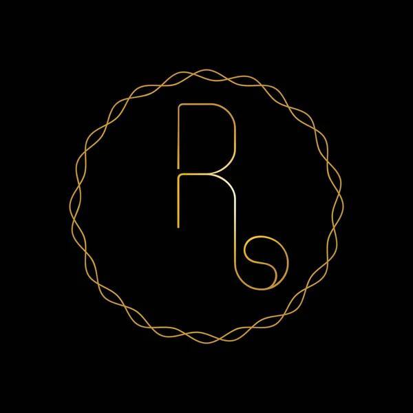 Luxury Letter Logo Template Vector Restaurant Royalty Boutique Cafe Hotel — Vetor de Stock