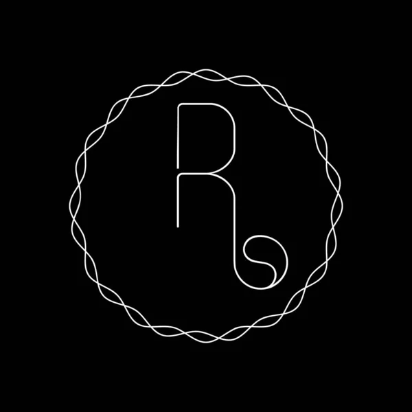 Luxury Letter Logo Template Vector Restaurant Royalty Boutique Cafe Hotel —  Vetores de Stock