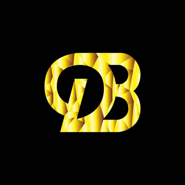 Ícone Dourado Letra Meio Anel Dourado Faísca Logotipo Sinal Com — Vetor de Stock