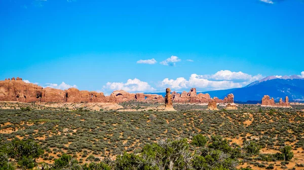 Egy Pillantás Körül Csodálatos Arches Nemzeti Park Dél Utah Stock Kép