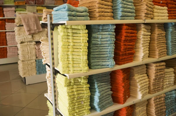 Many fluffy towels — Stock Photo, Image