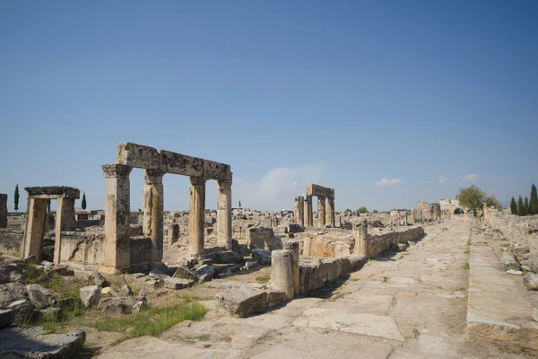 Ruiny miasta Hierapolis. — Zdjęcie stockowe