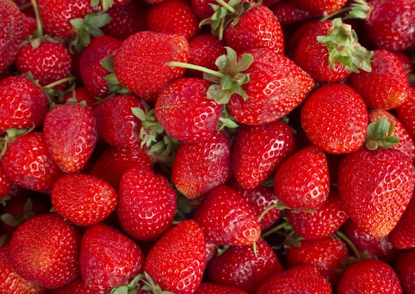 Background from fresh strawberries — Stock Photo, Image