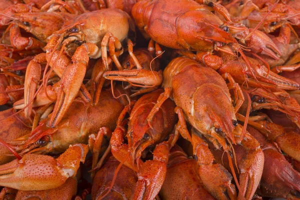 Delicious cooked red crawfish — Stock Photo, Image