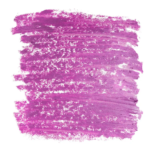Nahaufnahme von lila Lippenstift Textur isoliert — Stockfoto