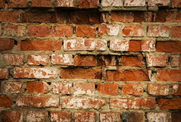 Ladrillo rojo pared textura grunge fondo con esquinas vignetted, puede utilizar para el diseño de interiores —  Fotos de Stock