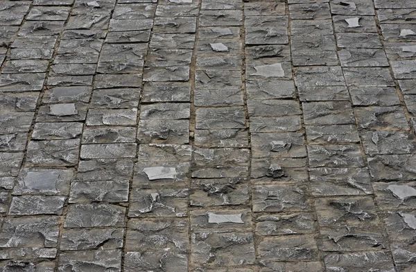 Abstract Background Old Cobblestone Pavement Close — Stock Photo, Image