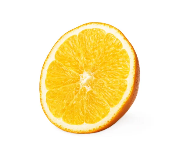 Rebanada Naranja Aislada Sobre Fondo Blanco — Foto de Stock