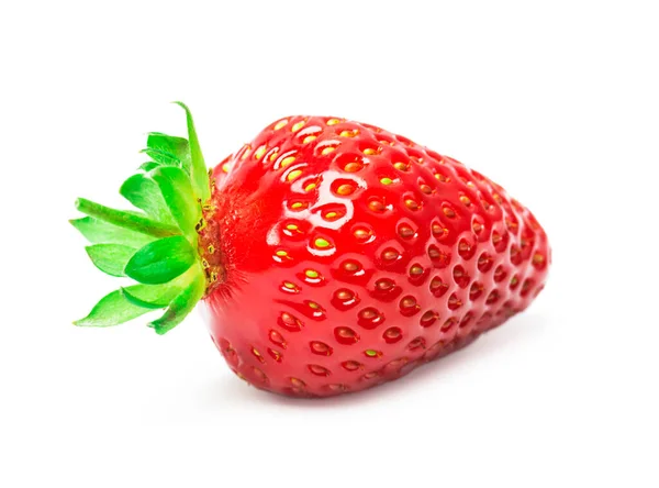 Ripe Strawberries White Background — Stock Photo, Image