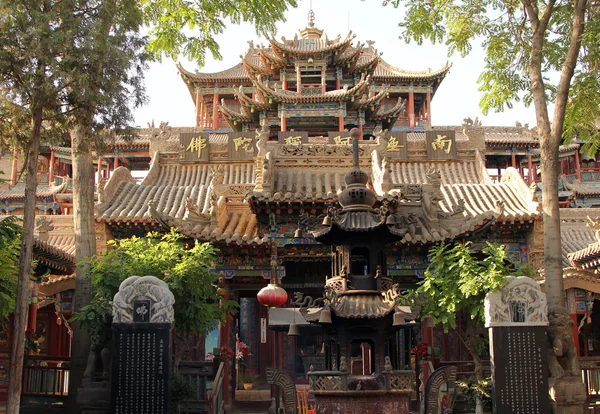 Temple Gao Miao dans la ville de Zhongwei, province de Ningxia, Chine — Photo