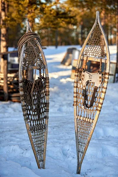 Geleneksel Tahta, Rawhide ve Deri Kar Ayakkabıları