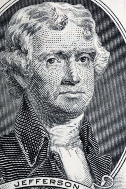 Başkanı Thomas Jefferson portre 