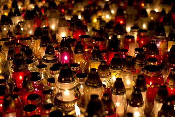 Sem velas no cemitério — Fotografia de Stock