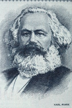 Eski Alman para Karl Marx dikey 