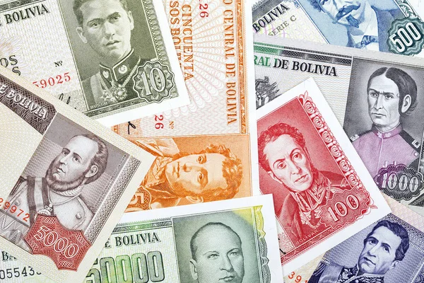 Pesos boliviens, un fond — Photo