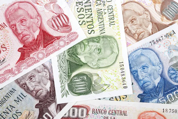 Argentinische Pesos, ein Hintergrund — Stockfoto