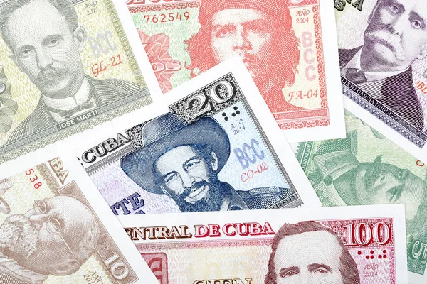 Cubaanse Geld Een Achtergrond — Stockfoto