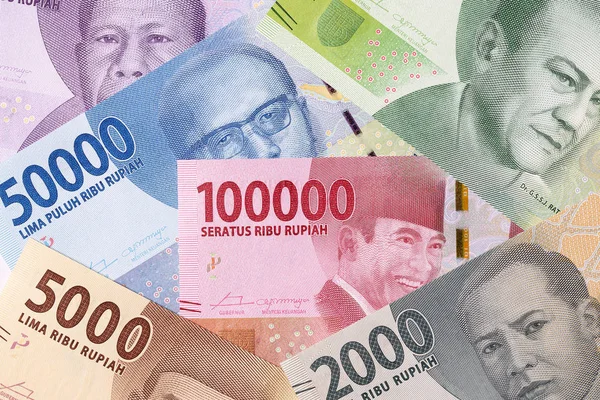 Indonesisches Geld Ein Hintergrund — Stockfoto