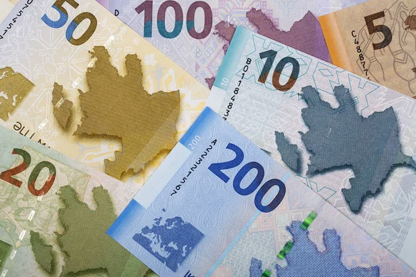 Azerbaiyán Manat Fondo Negocios — Foto de Stock