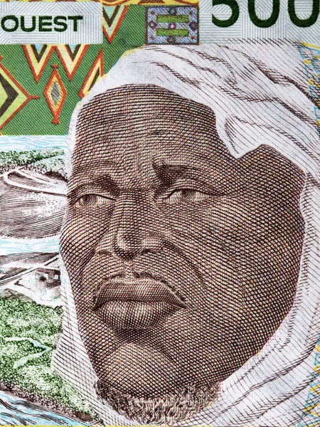 Afrika Ein Porträt Aus Alten Westafrikanischen Staaten Geld — Stockfoto