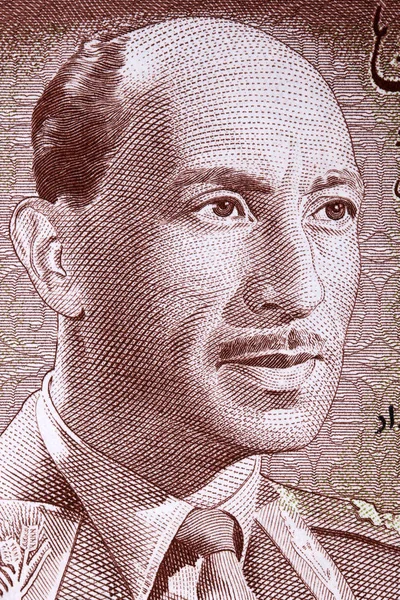 Mohammed Zahir Shah Portrait Afghan Money — ストック写真