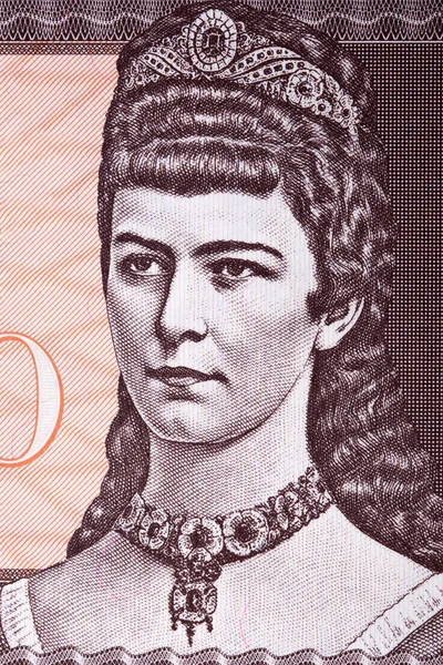 Empress Elisabeth Austria Portrait Money — Stock Photo, Image