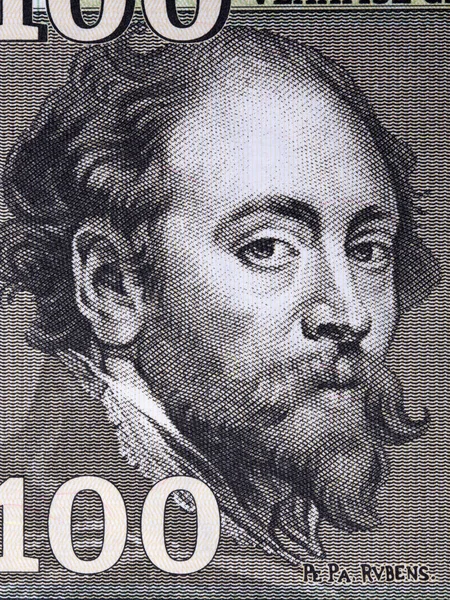 Peter Paul Rubens Portrait Collector Money — Stock Photo, Image