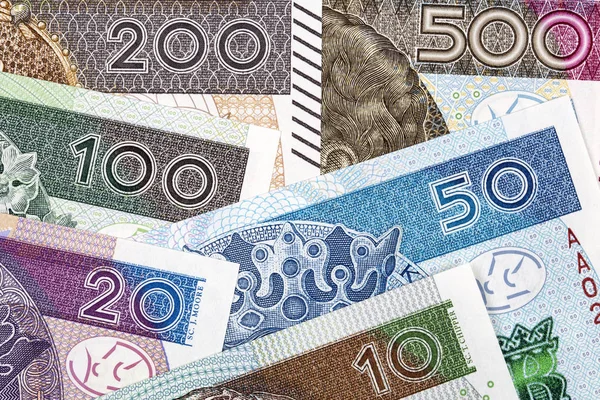 Polska Pengar Affärsbakgrund — Stockfoto