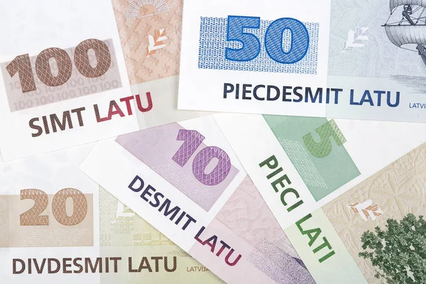 Латвийские Деньги Бизнес Фон — стоковое фото