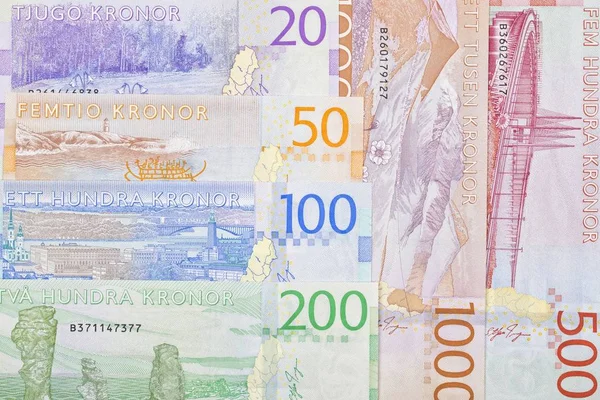 Swedish Money Business Background — Stock Photo, Image