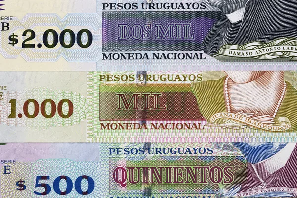 Uruguayanska Pengar Peso Ett Företag Bakgrund — Stockfoto