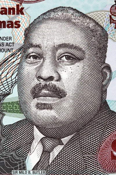 Milo Butler Retrato Del Dinero Bahameño — Foto de Stock