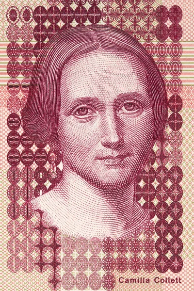 Camilla Collett Portrait Norwegian Money — 스톡 사진