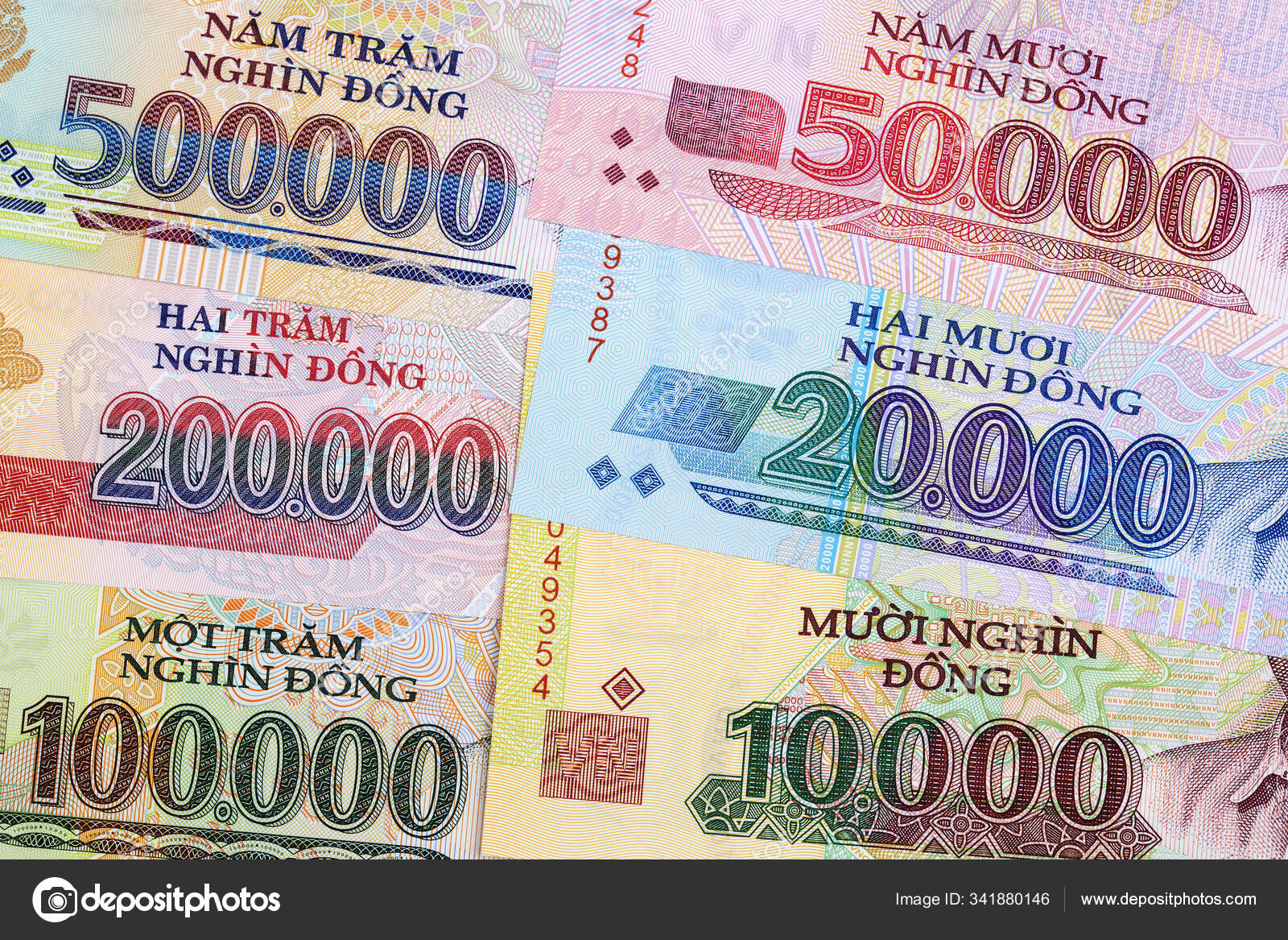 来自越南的钱有商业背景——图库图片© johan10 #341880146