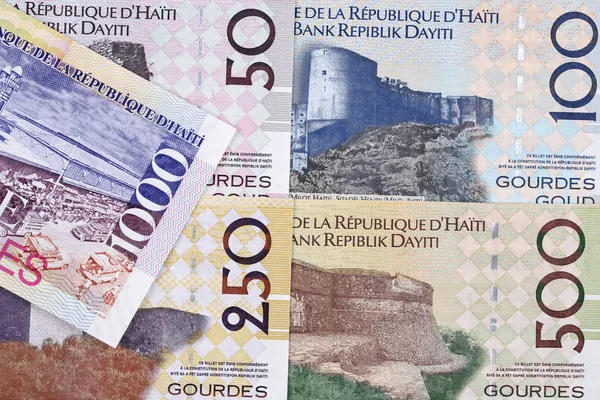 Гаитянские Деньги Gourde Бизнес Фон — стоковое фото