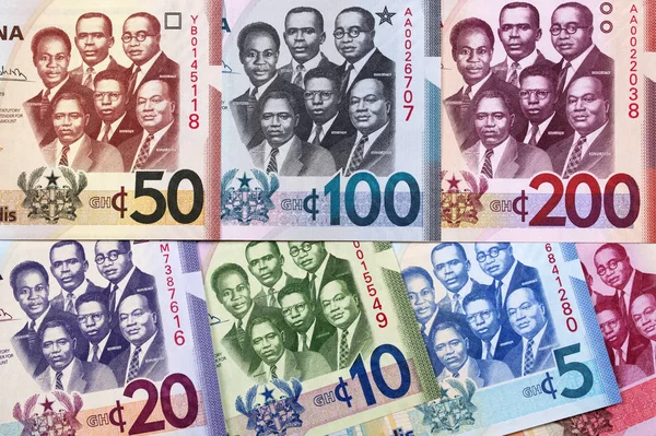Pieniądze Ghany — Zdjęcie stockowe