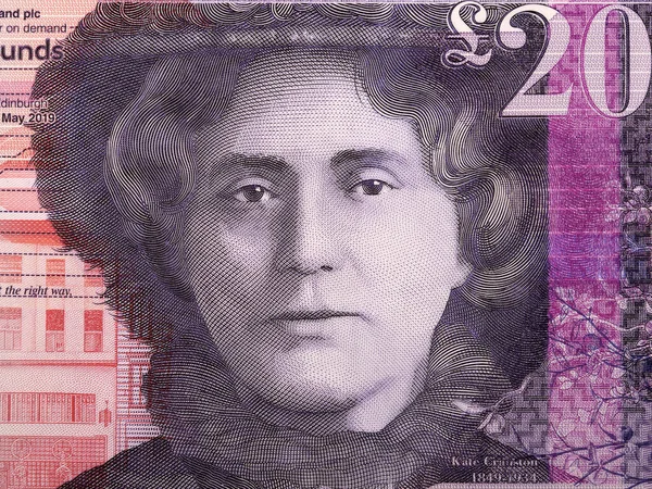 Catherine Cranston Portrait Scottish Money — Stock Photo, Image
