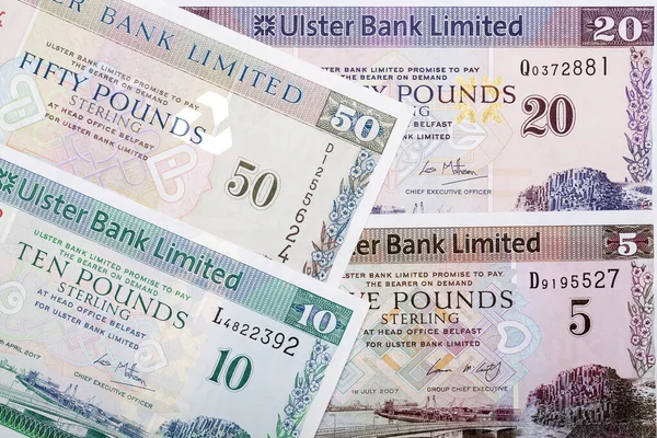 北アイルランドの銀行券事業の背景 — ストック写真
