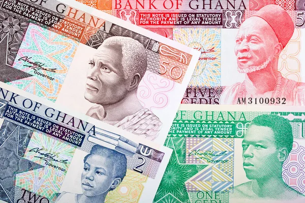 Oud Geld Uit Ghana Een Zakelijke Achtergrond — Stockfoto