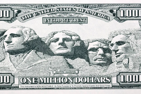拉什莫尔山 用收藏家的钱做的美国总统雕塑 — 图库照片