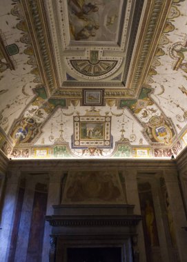 Caprarola (Viterbo) - 26 Temmuz 2019: Villa Farnese (Villa Caprarola), İtalya 'nın Viterbo eyaletinde yer alan Caprarola konağı.