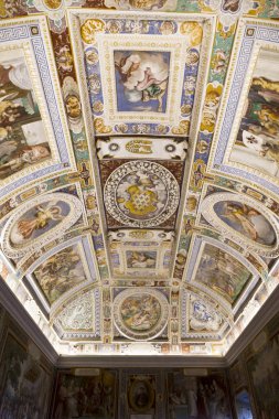 Caprarola (Viterbo) - 26 Temmuz 2019: Villa Farnese (Villa Caprarola), İtalya 'nın Viterbo eyaletinde yer alan Caprarola konağı.