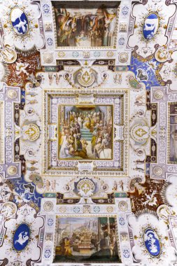 Caprarola (Viterbo) - 26 Temmuz 2019: Villa Farnese (Villa Caprarola), İtalya 'nın Viterbo eyaletinde yer alan Caprarola konağı.