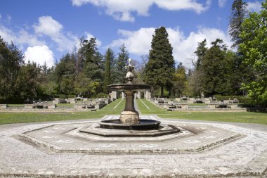 Caprarola (Viterbo) - 26 Temmuz 2019: Villa Farnese (Villa Caprarola), İtalya 'nın Viterbo eyaletinde yer alan Caprarola konağı.