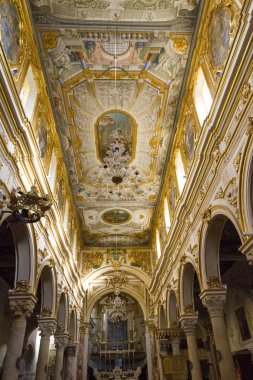 Matera, Basilicata, İtalya - Temmuz 2018: Saint Peter 