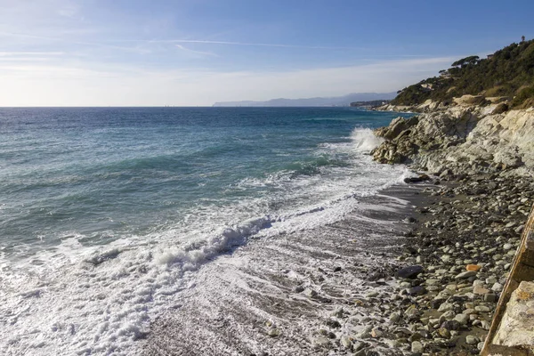 Coast Sea Varazze Italy — Stock Photo, Image