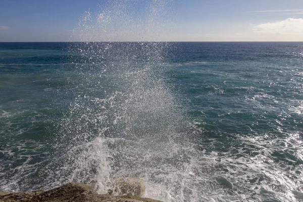 Die Küste Meer Von Varazze Italien — Stockfoto