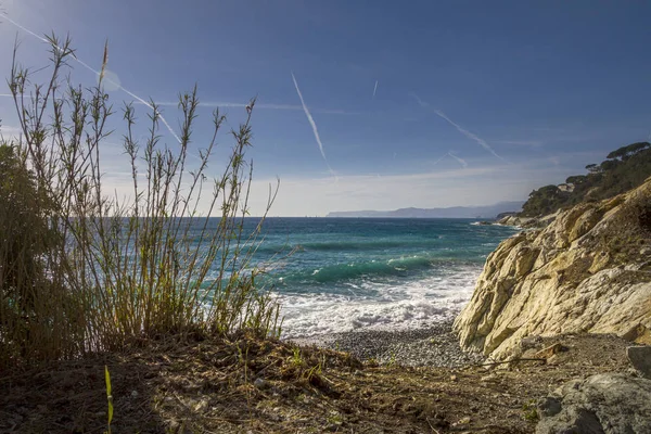 Coast Sea Varazze Italy — Stock Photo, Image