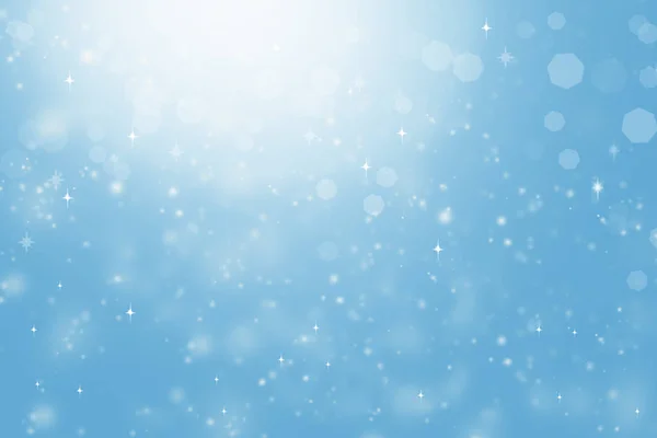 Soyut mavi arka plan bulanık, ışık, yıldız, bokeh